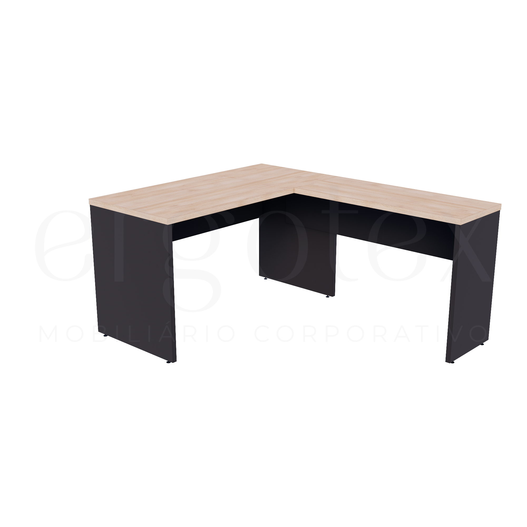 Mesa em L Escritório Tampo 30mm