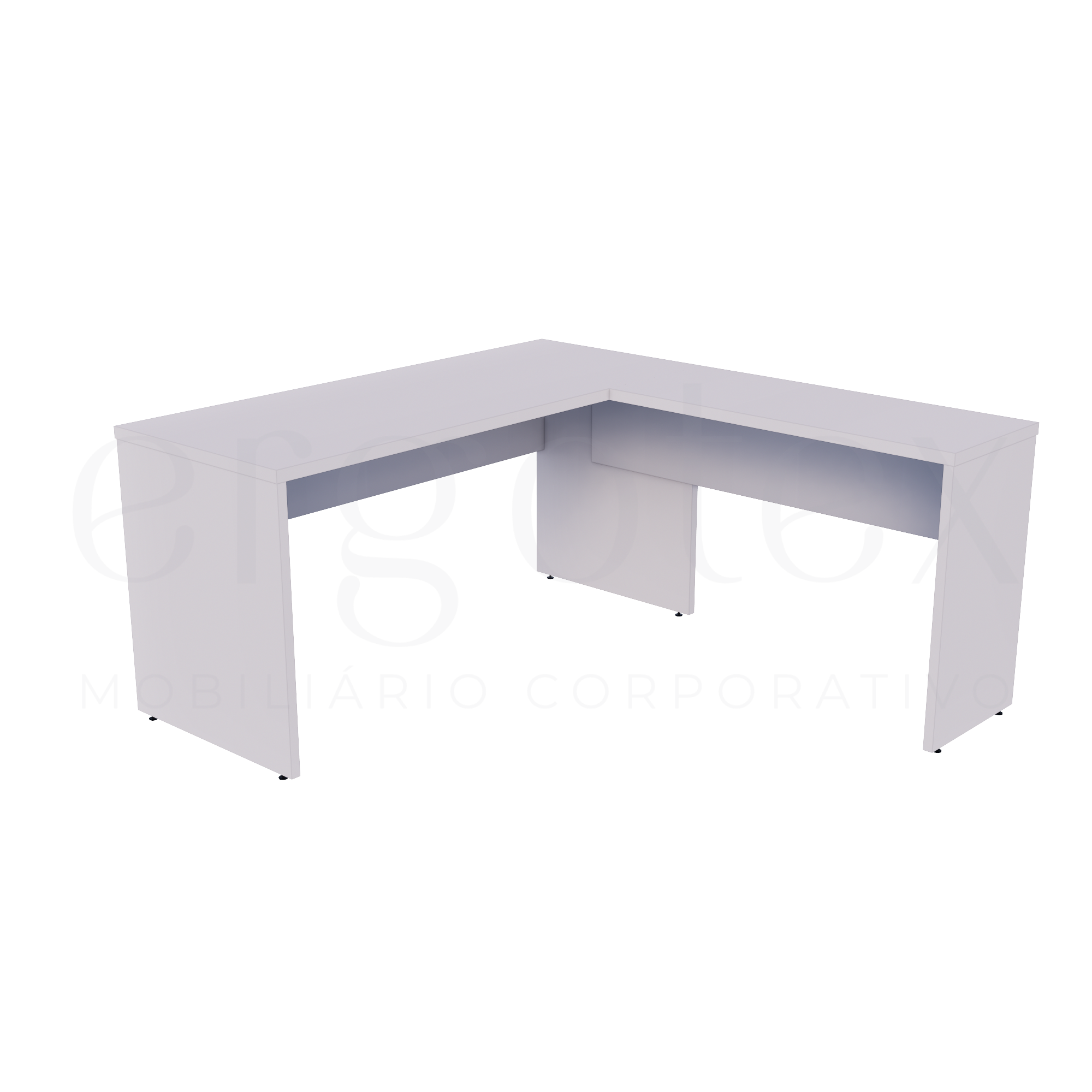 Mesa em L Escritório Tampo 30mm