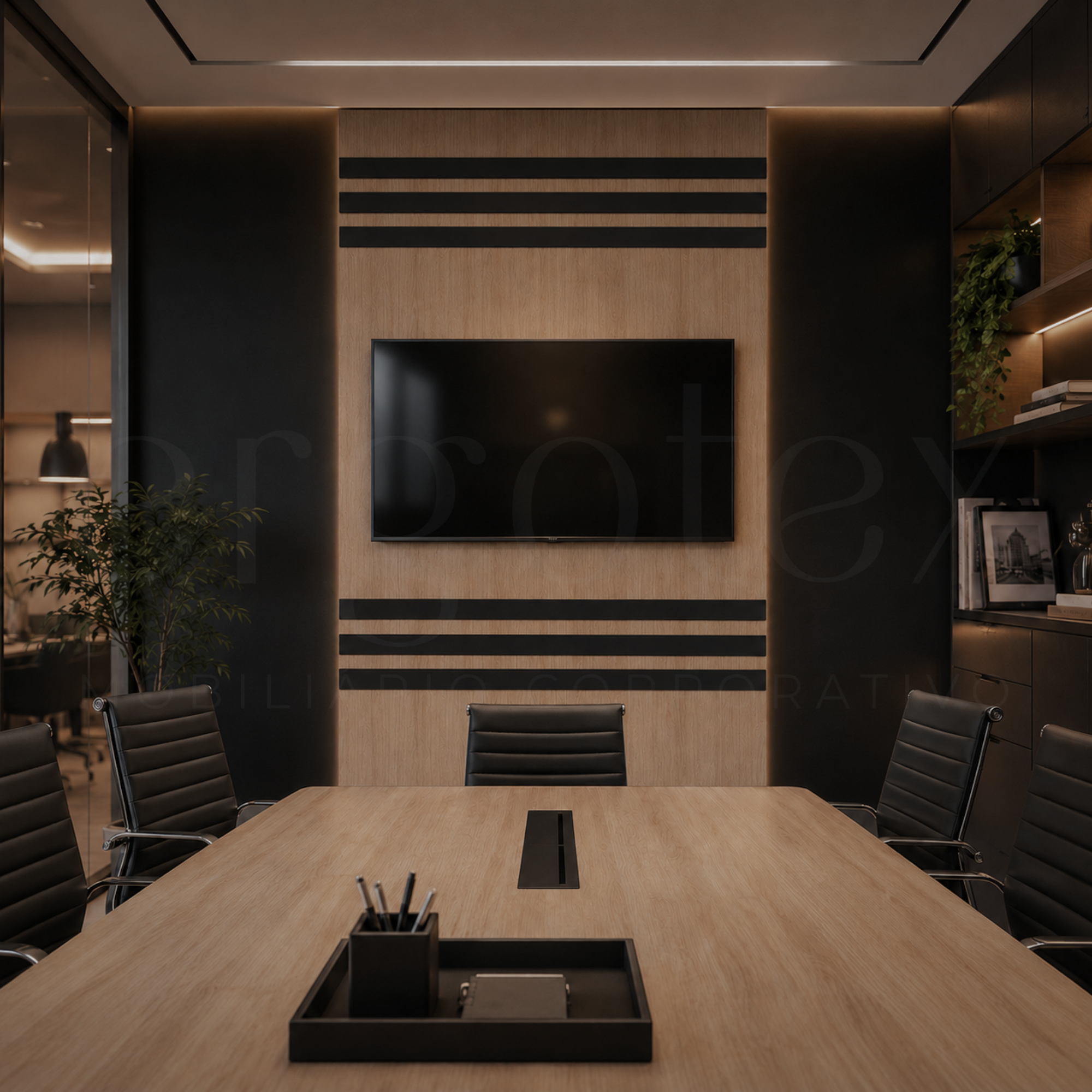 Painel de TV Ripado