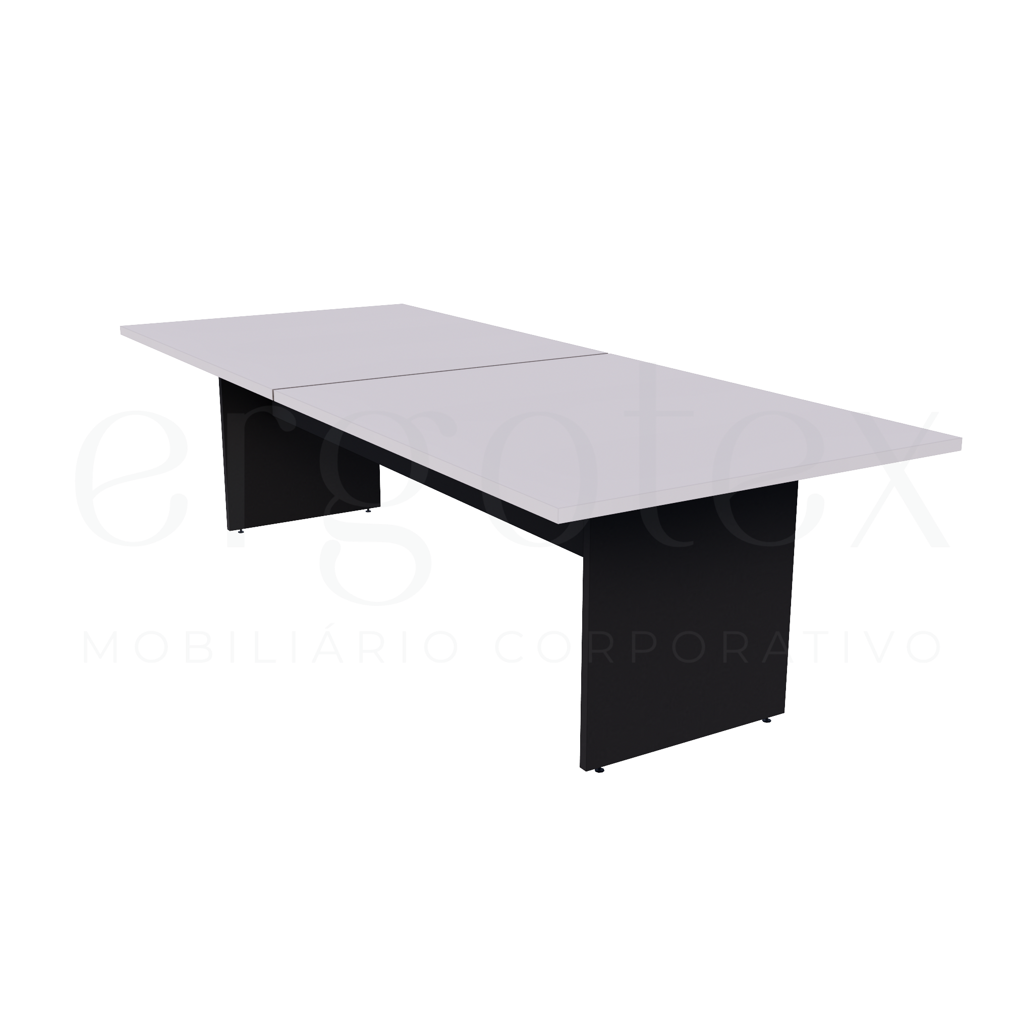 Mesa de Reunião Escritório Bipartida 30mm