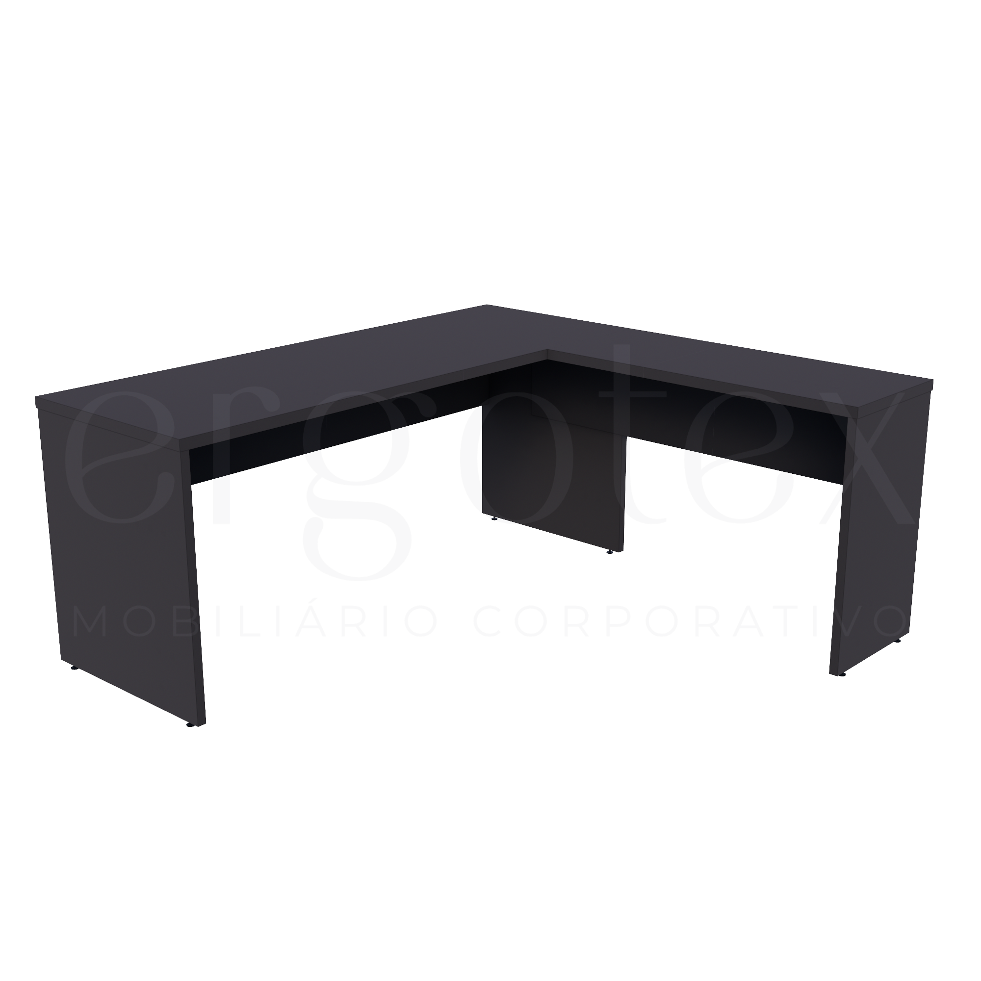 Mesa em L Escritório Tampo 30mm