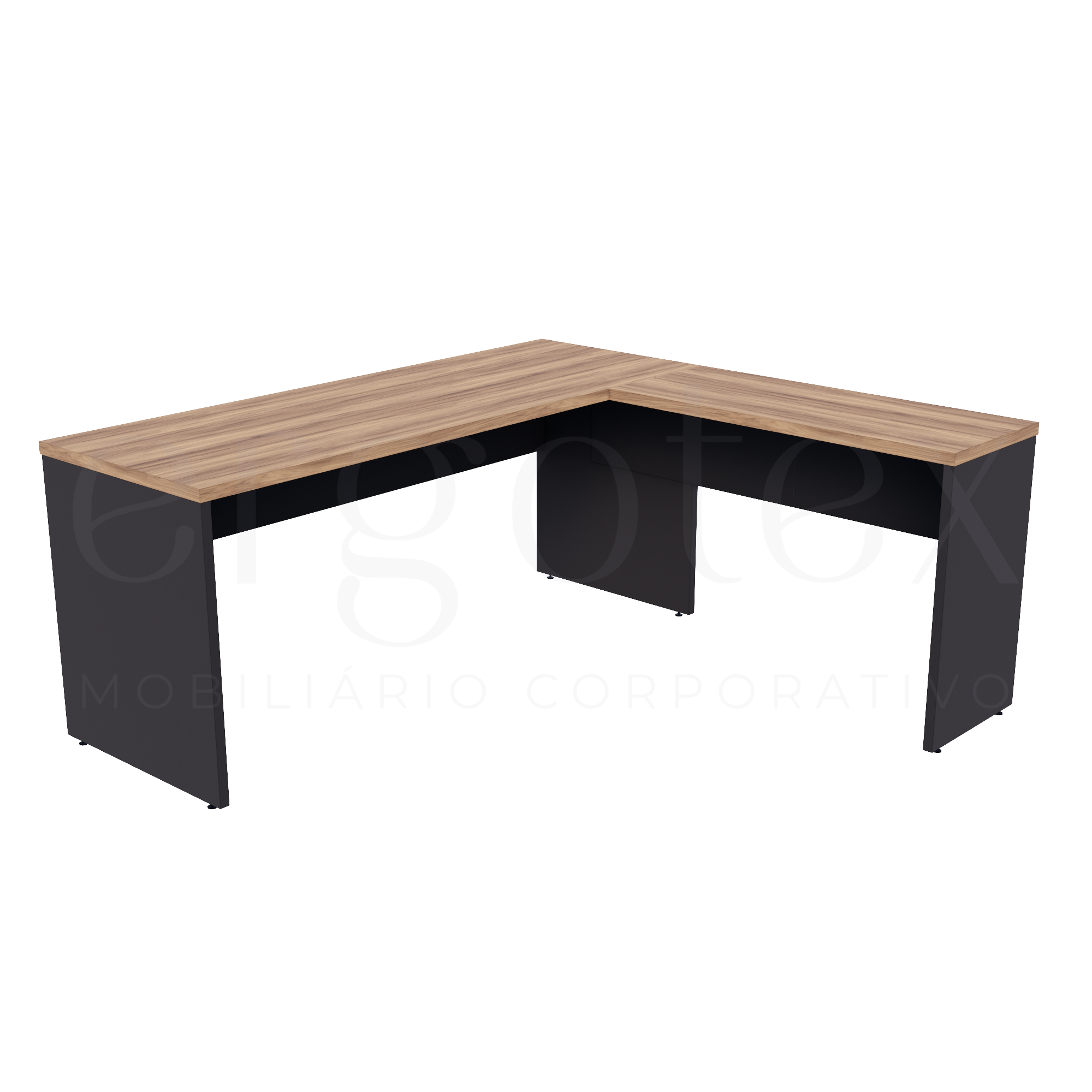 Mesa em L Escritório Tampo 30mm