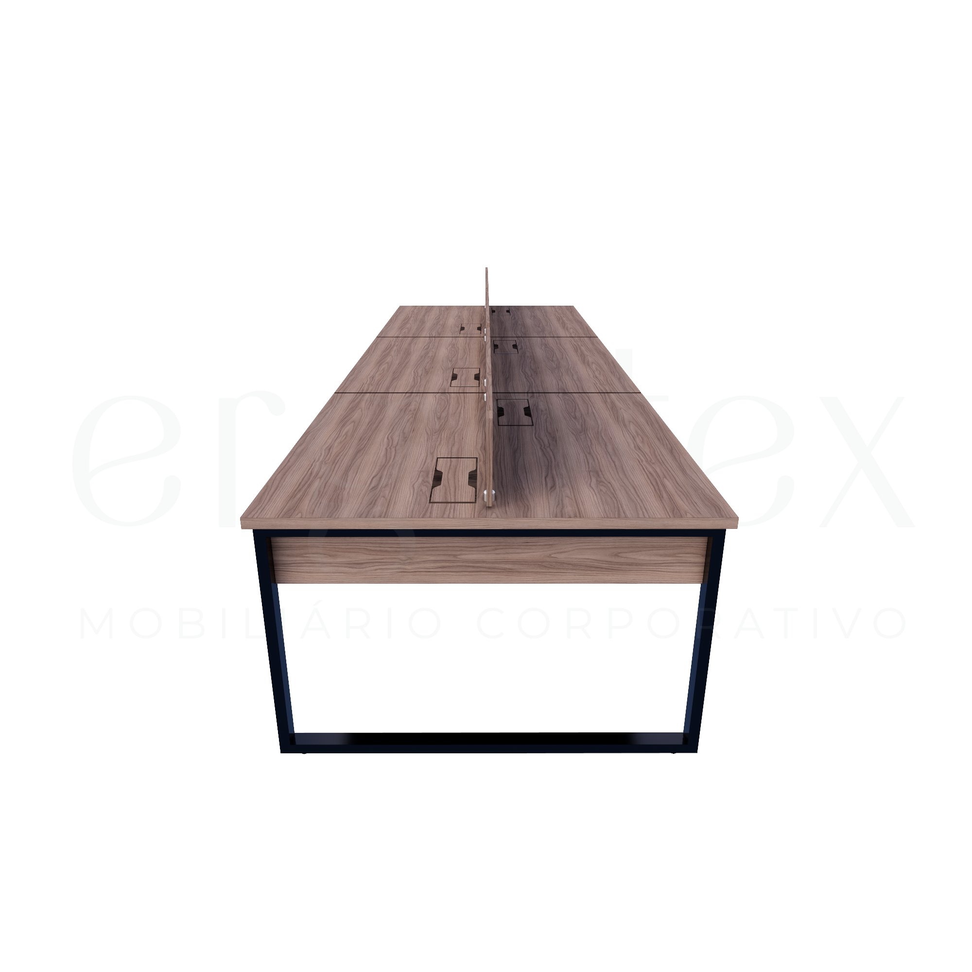 Plataforma de Trabalho Steel Tampo 30mm Industrial Preto