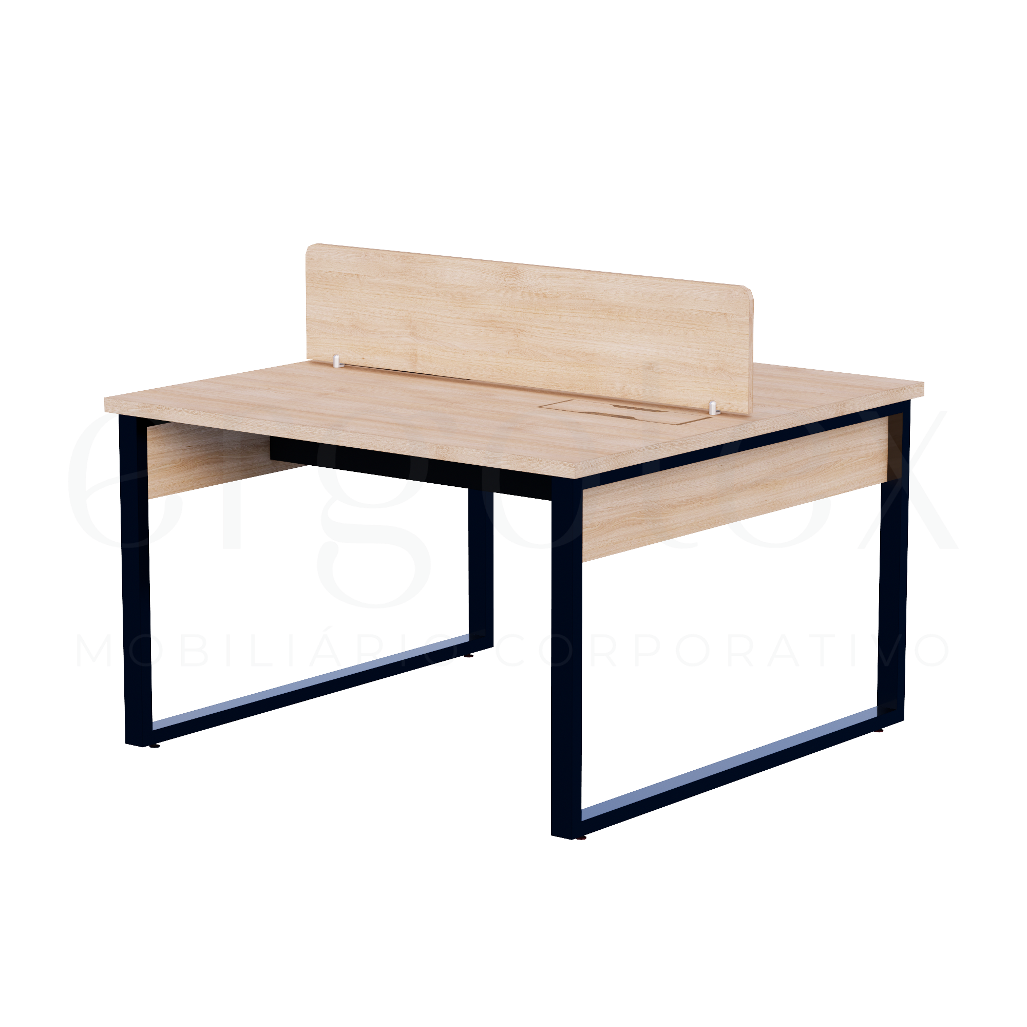Plataforma de Trabalho Steel Tampo 30mm Industrial Preto