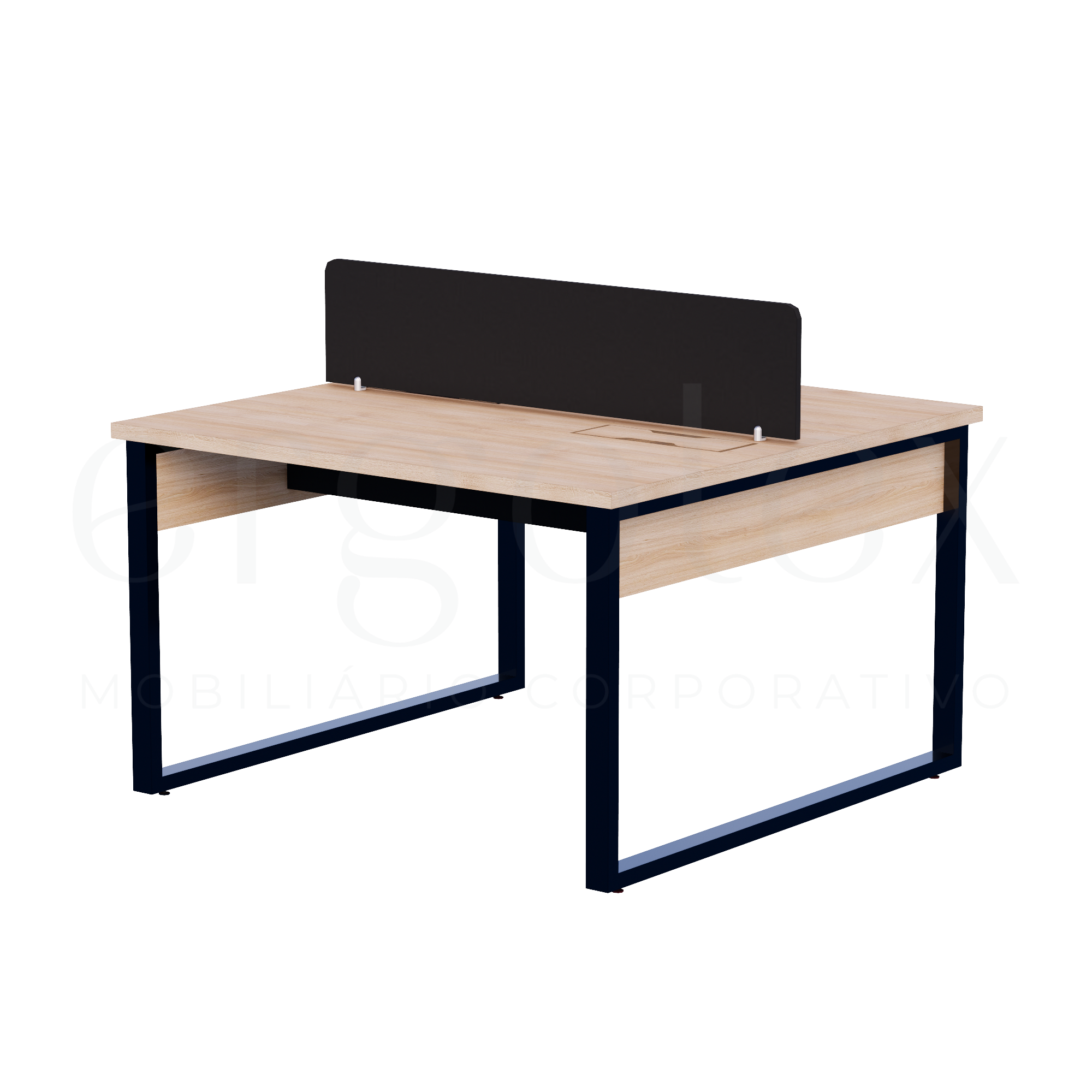 Plataforma de Trabalho Steel Tampo 30mm Industrial Preto