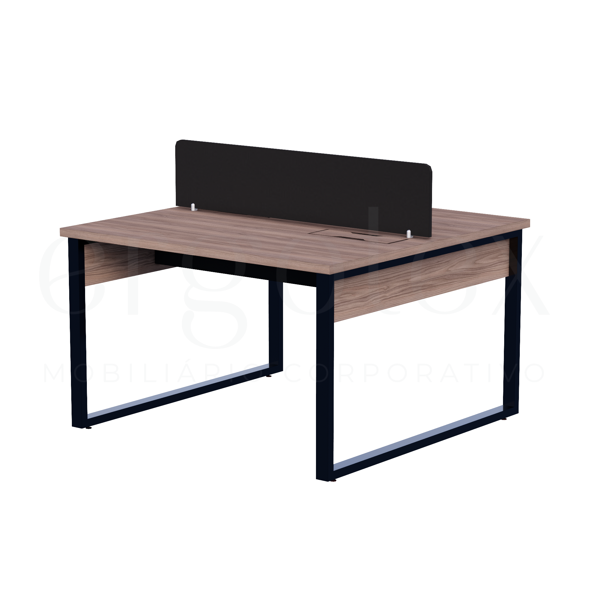 Plataforma de Trabalho Steel Tampo 30mm Industrial Preto