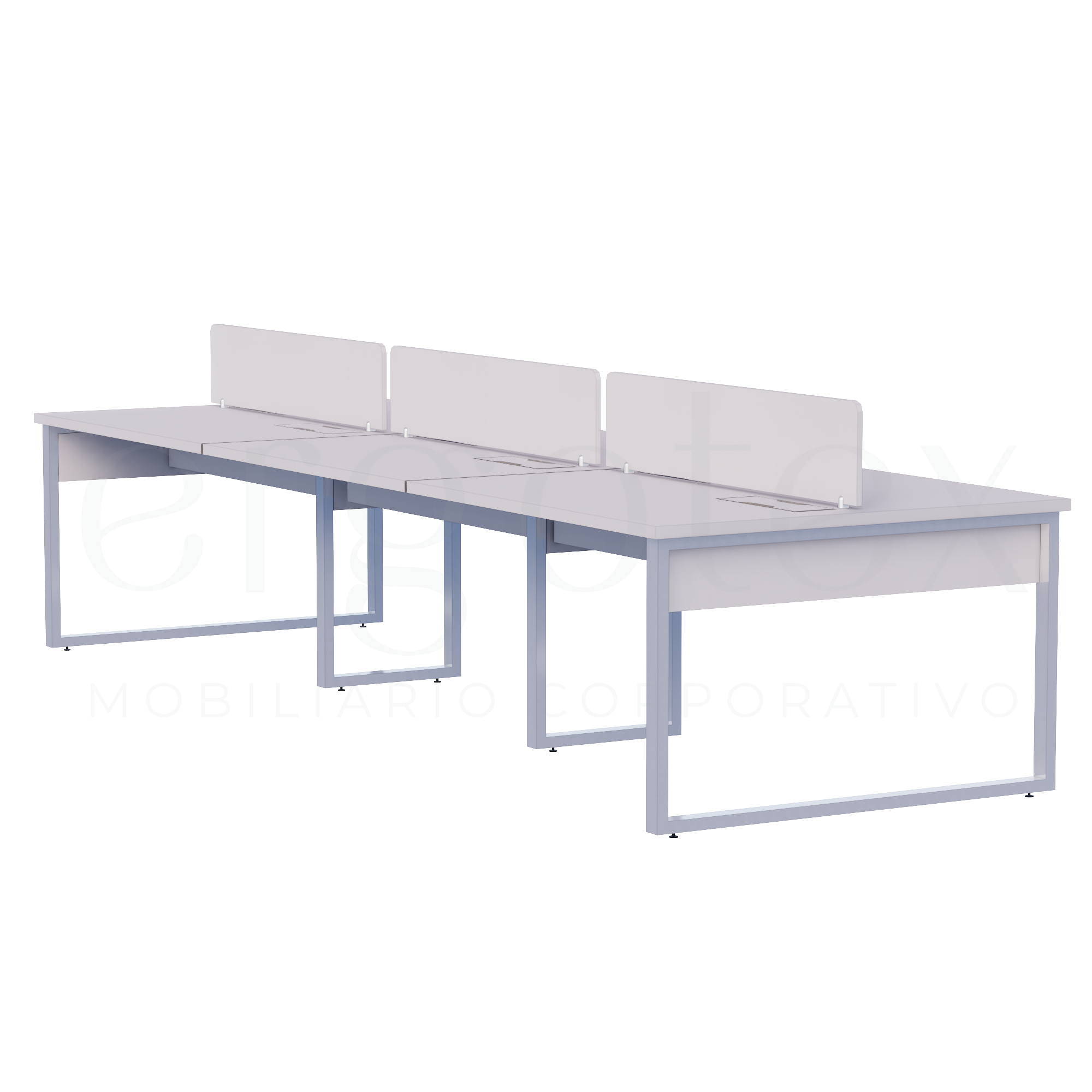 Plataforma de Trabalho Steel Tampo 30mm Industrial Preto