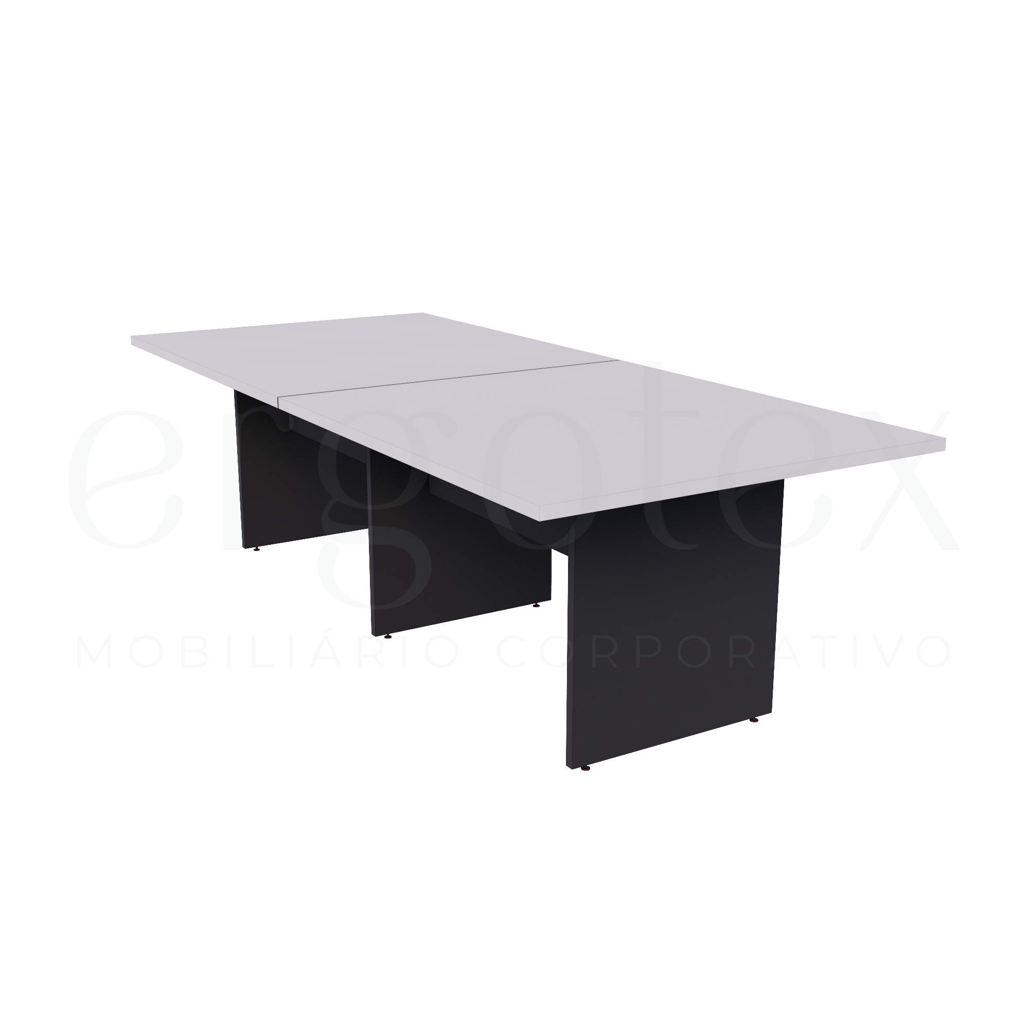 Mesa de Reunião Escritório Bipartida 30mm
