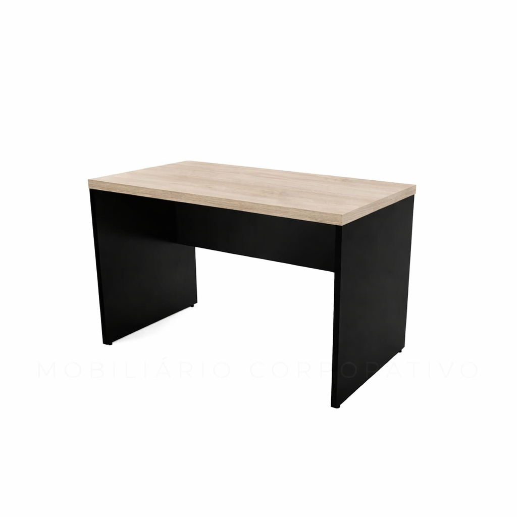 Mesa Reta Pé Painel Tampo 30mm