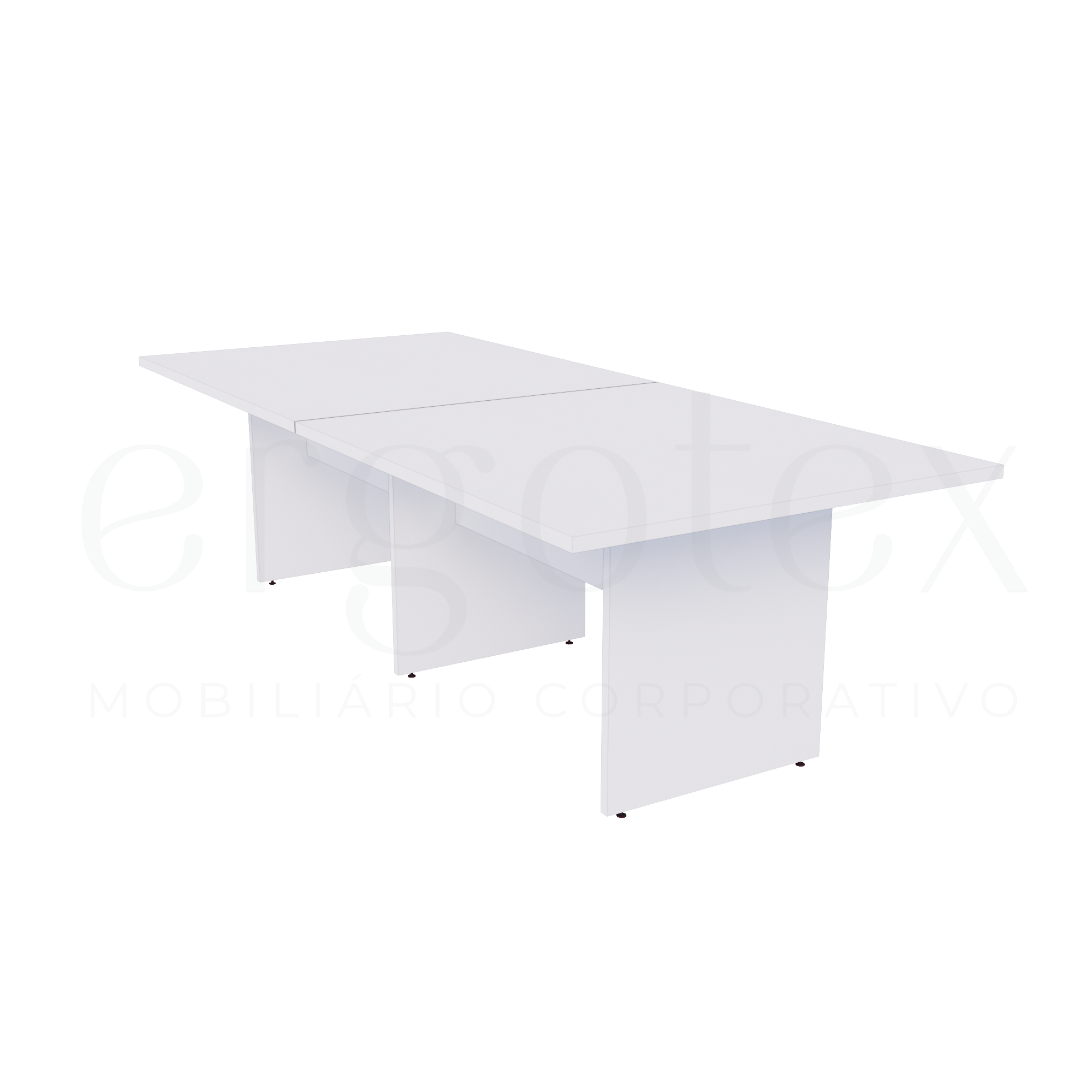 Mesa de Reunião Escritório Bipartida 30mm