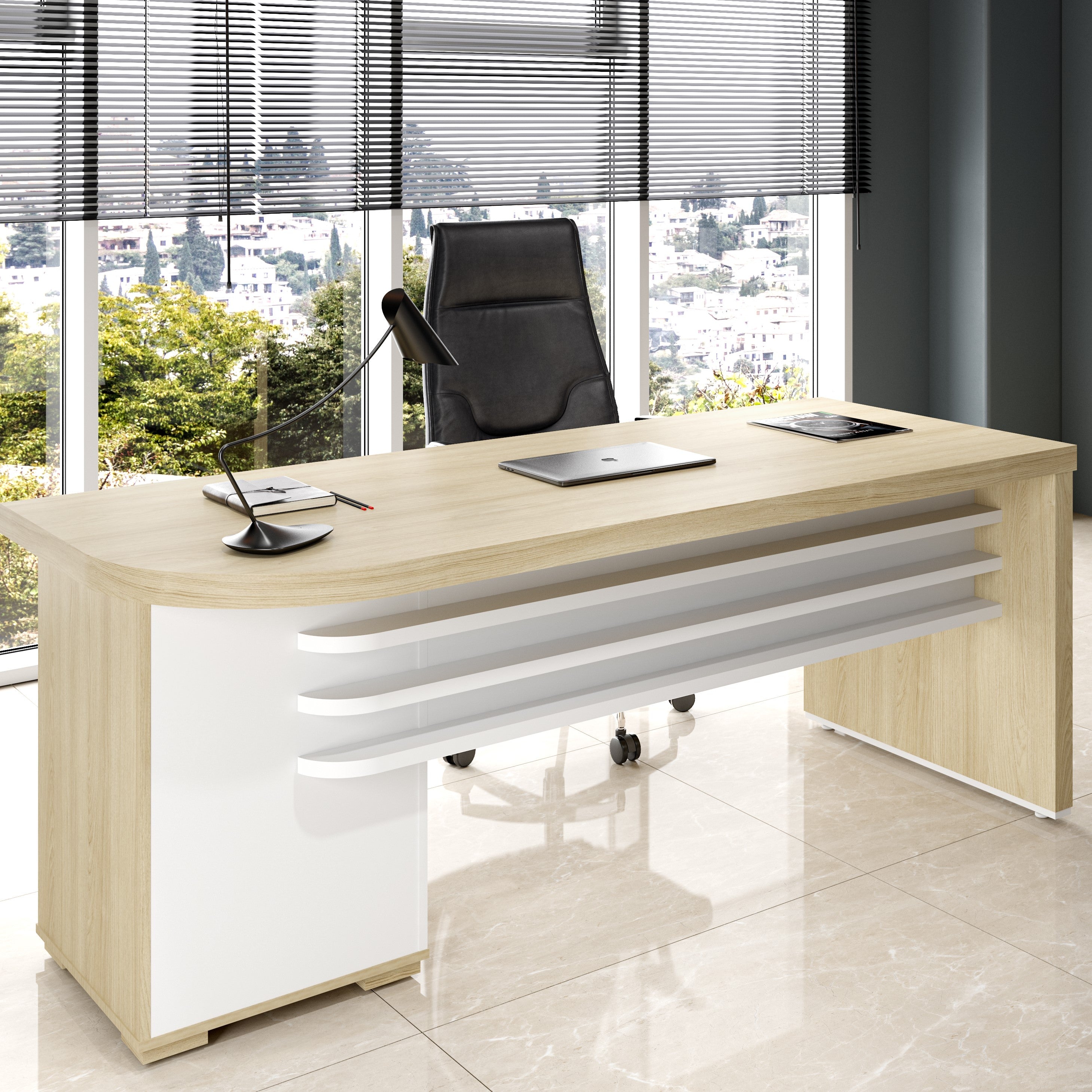 Mesa Escritório com Gavetas Tampo 50mm