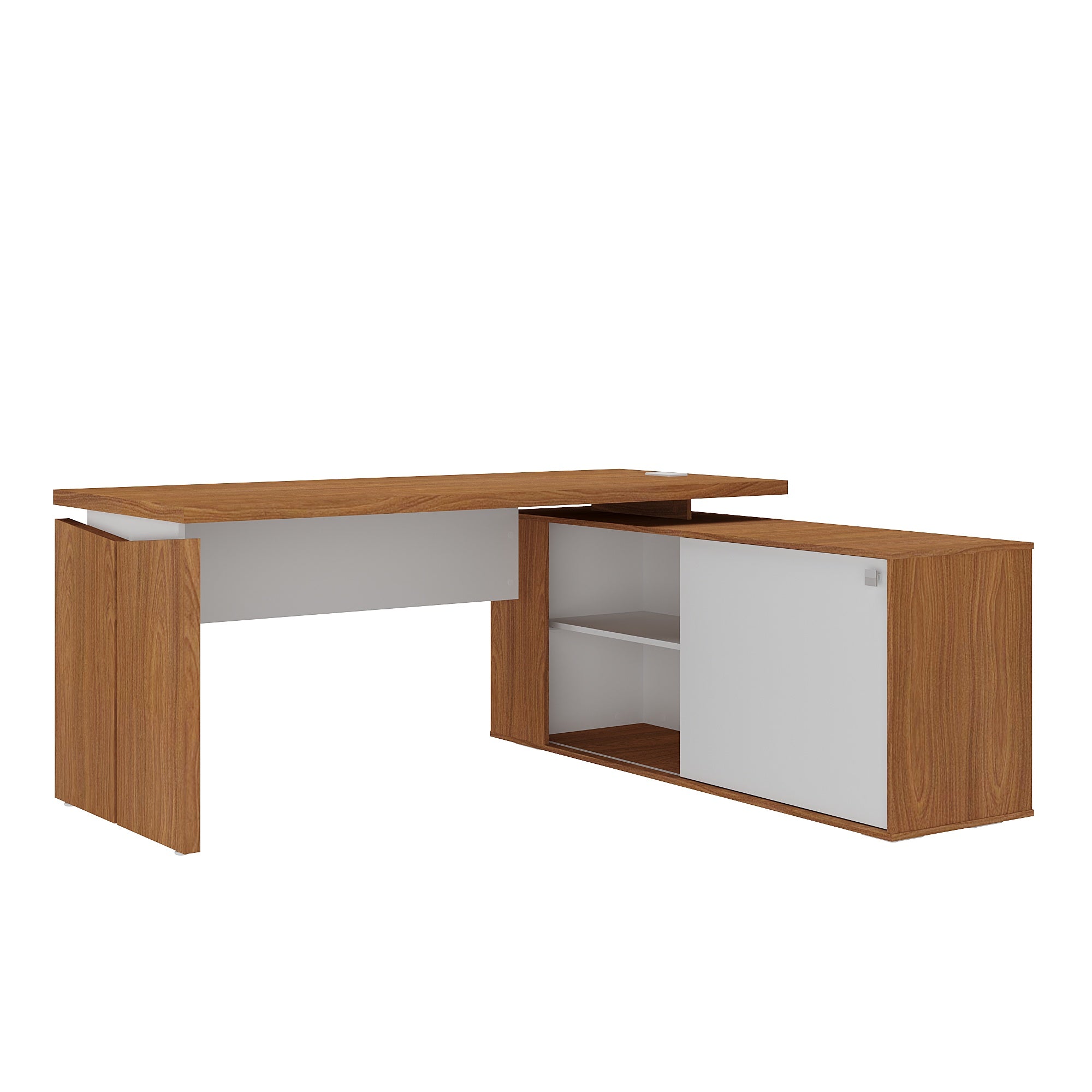 Mesa em L Escritório Gerência Connect Tampo 37mm