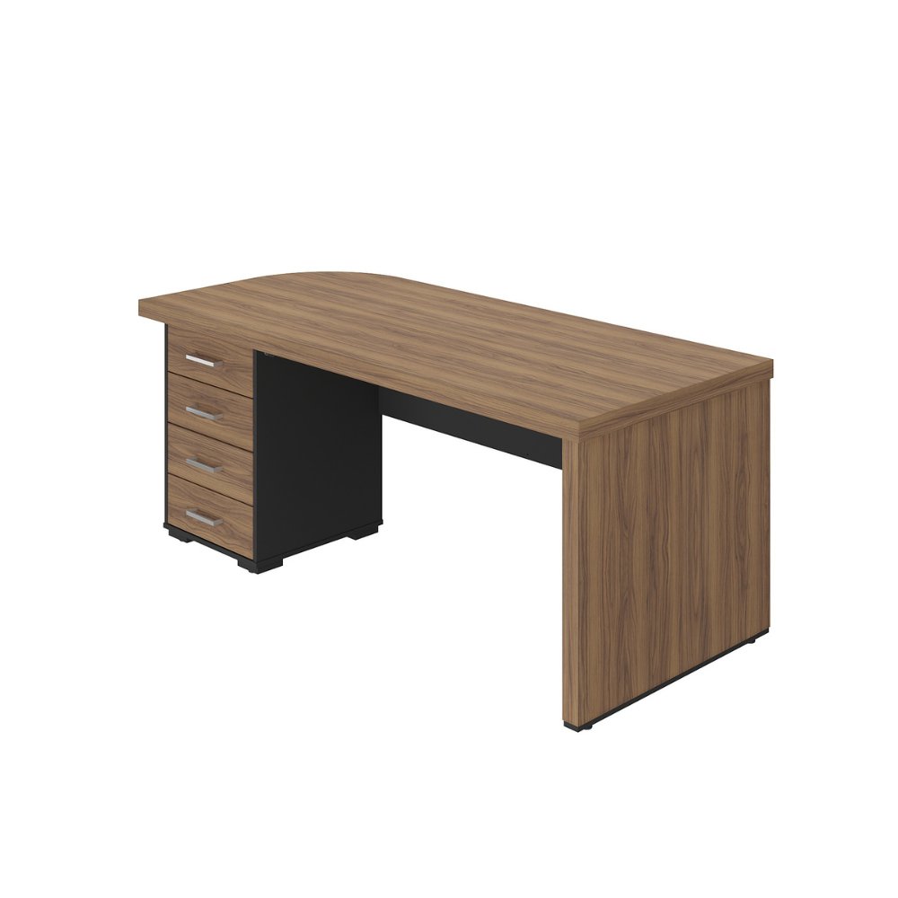 Mesa Escritório com Gavetas Tampo 50mm