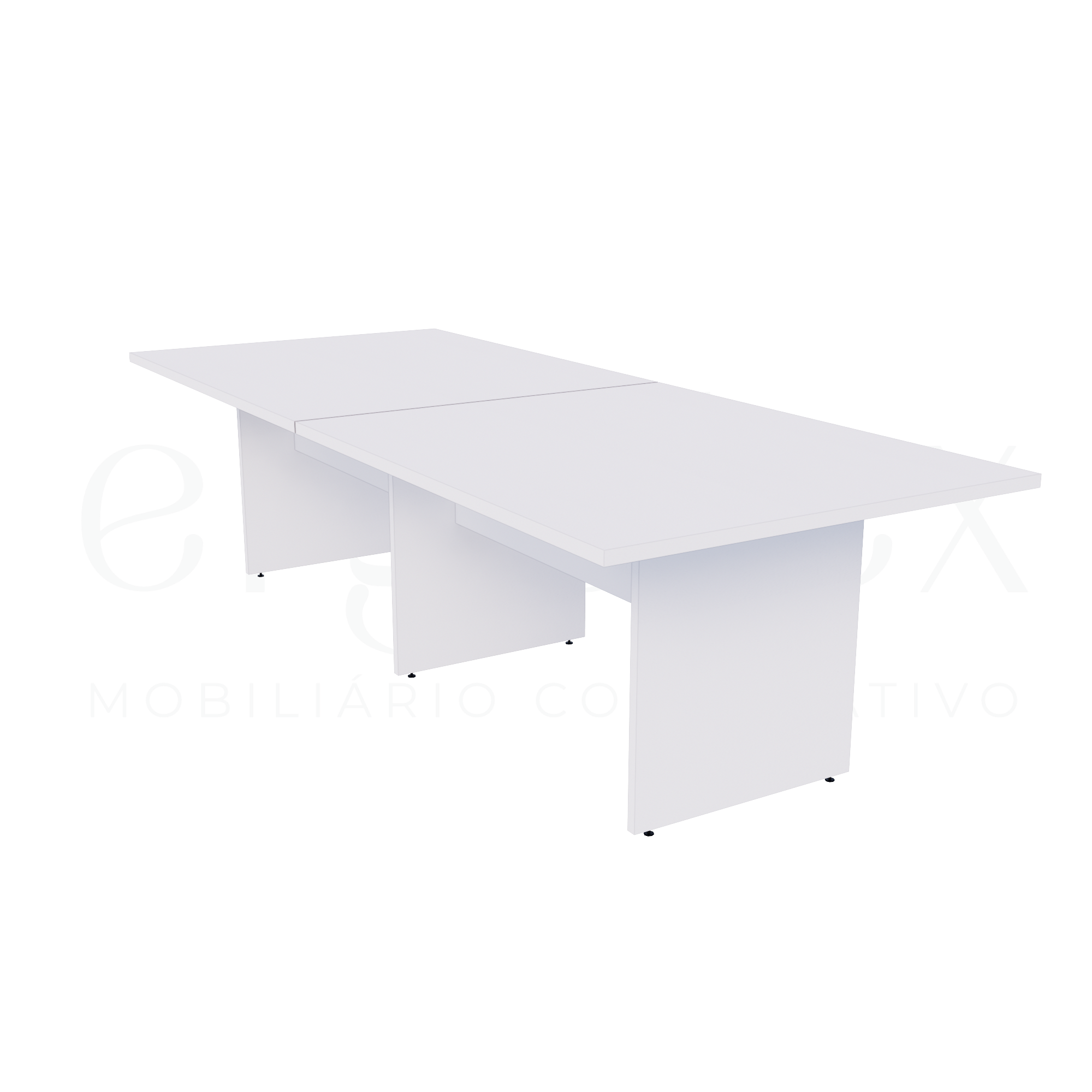 Mesa de Reunião Escritório Bipartida 30mm
