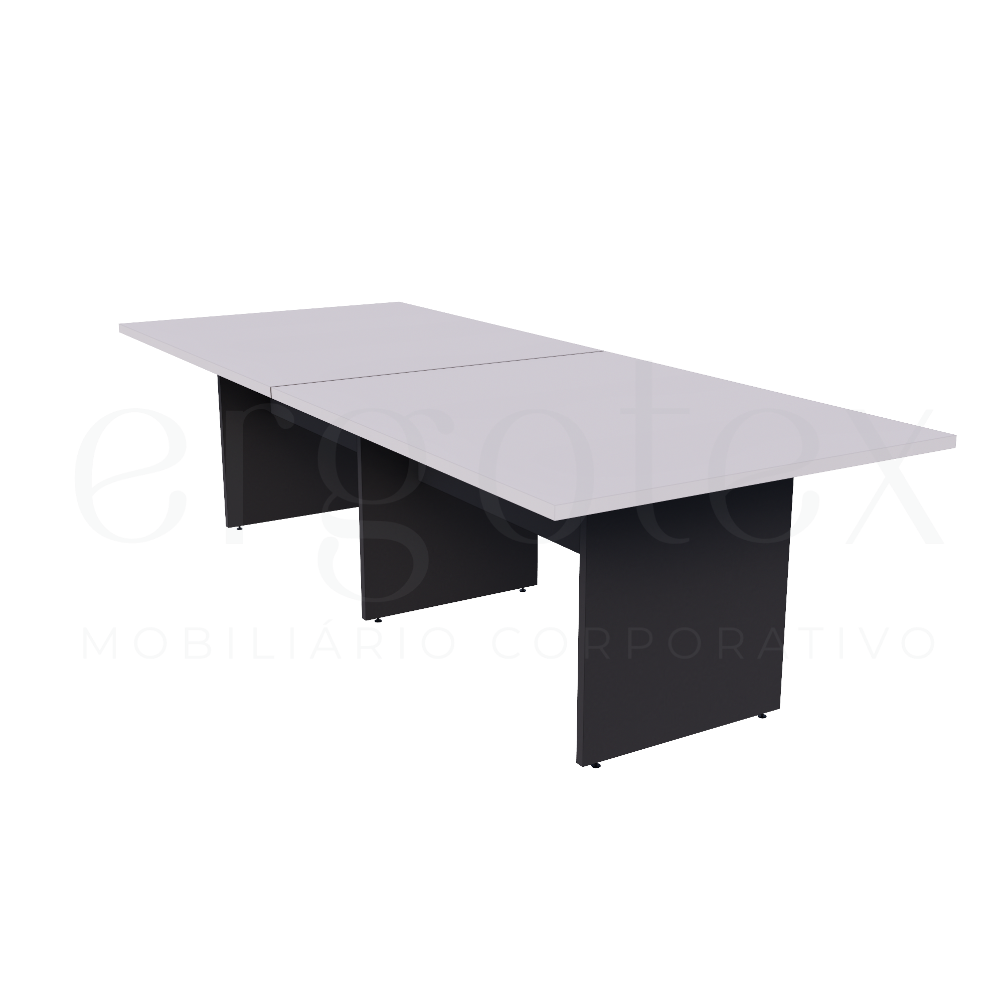 Mesa de Reunião Escritório Bipartida 30mm