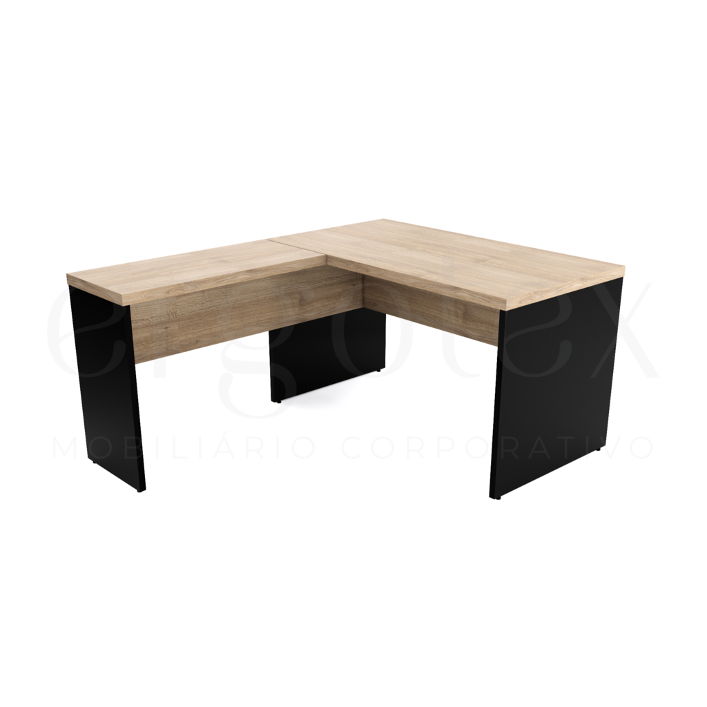 130 Mesa em L Escritorio Tampo 40mm